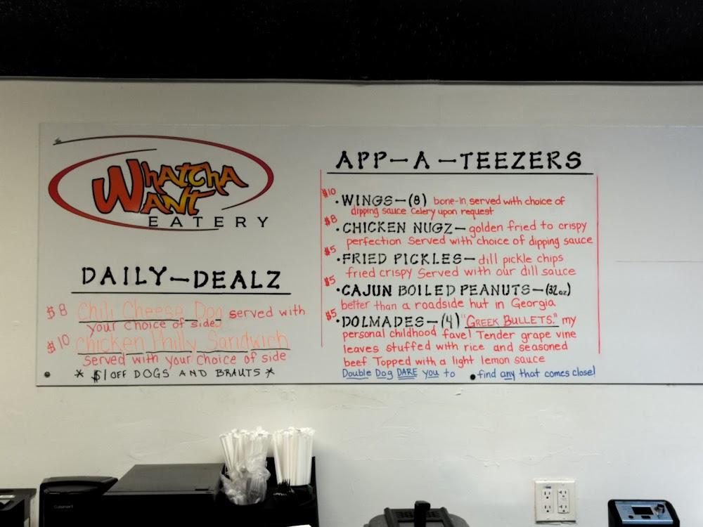 Whatcha Want Eatery Menu image 2